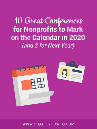 10 great conferences for nonprofits to mark on the calendar in 2020 (and 3 for next year)