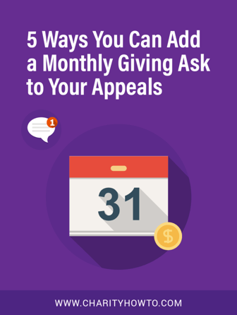 5 Ways to Add Monthly Giving