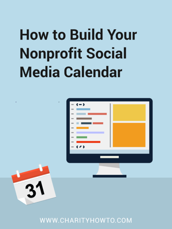 build your nonprofit social media calendar