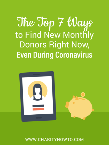 Finding donors during Coronavirus