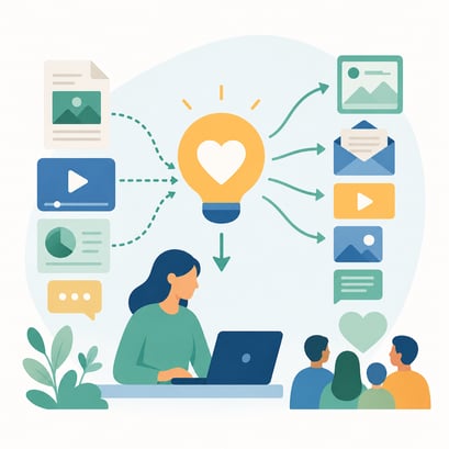 Smarter Nonprofit Content Creation With AI and Repurposing
