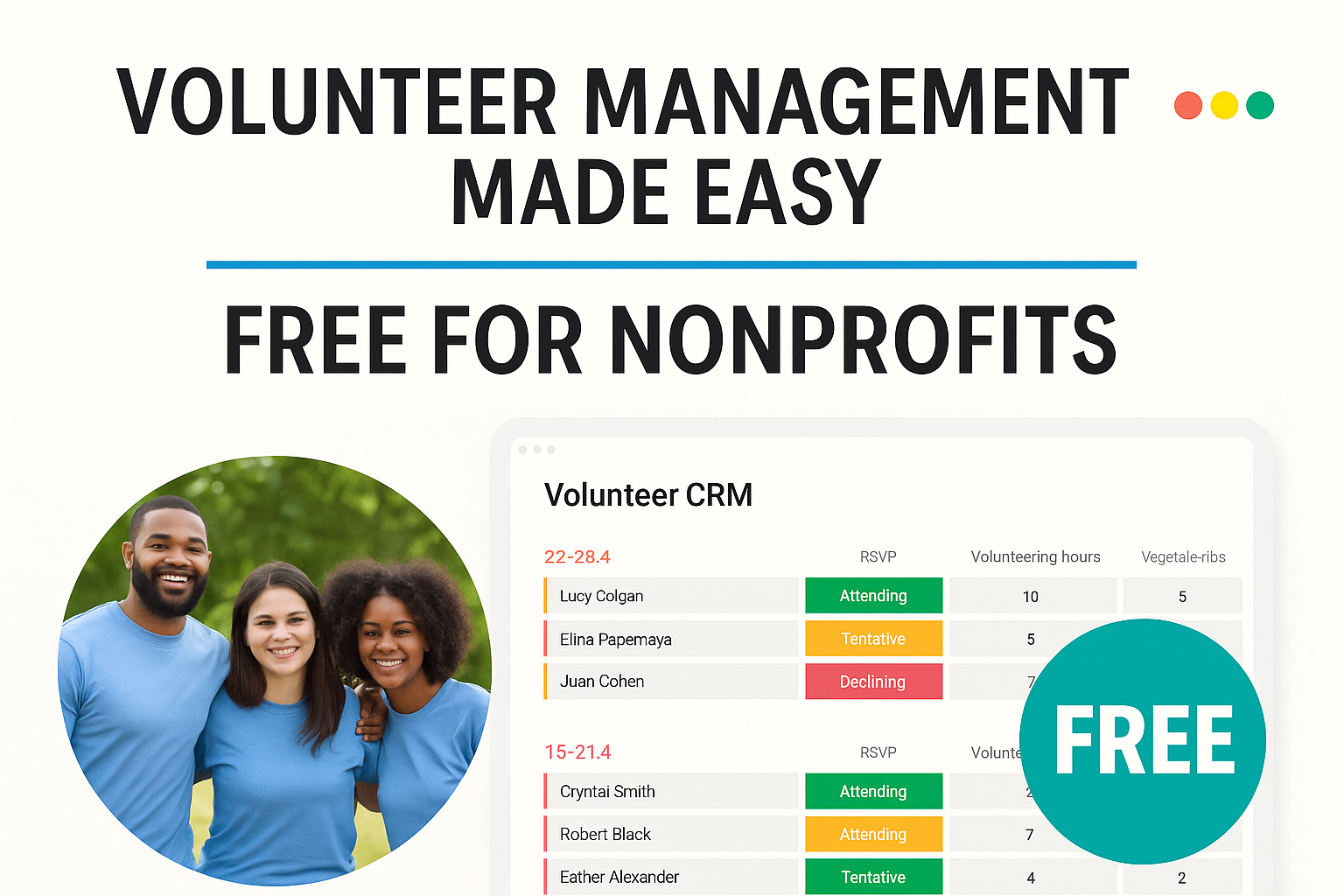 volunteer management free software for nonprofits  Adam